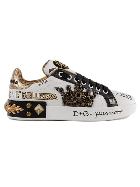 dolce gabbana crown sneakers